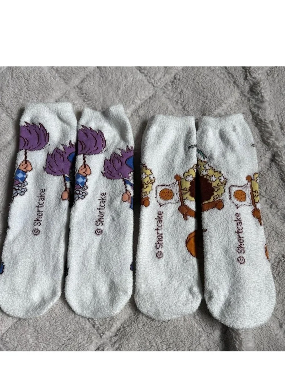 Strawberry Shortcake | Blueberry Muffin and Orange Blossom Fuzzy Socks